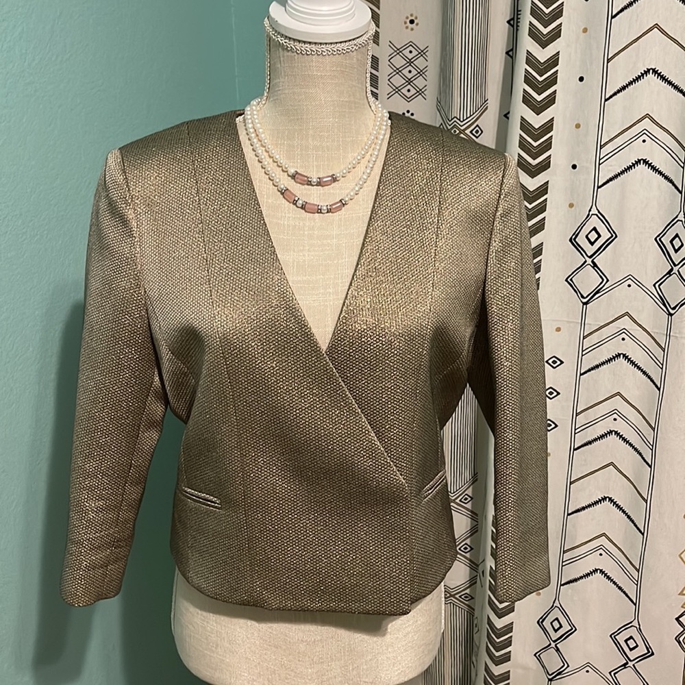 Tiger of Sweden Crop Jacket ‘Cateline’ Shimmery European Size 40 US Large